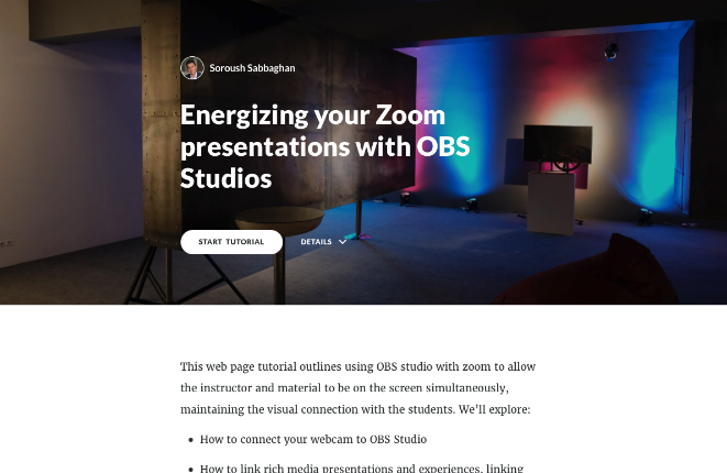 Energizing your Zoom presentations with OBS Studios